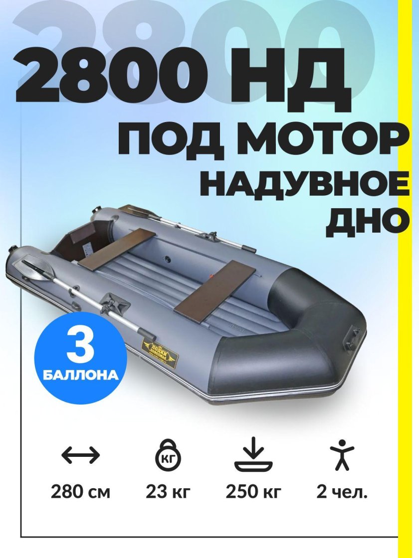 Лодка ПВХ осенняя двухместная