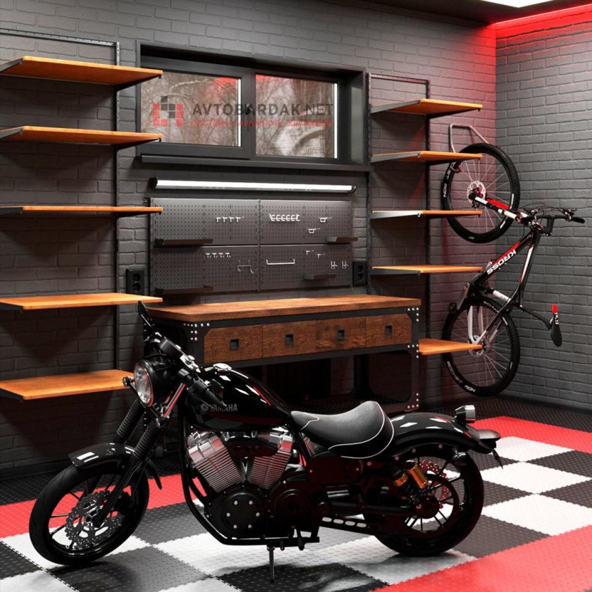 Интерьер гаража