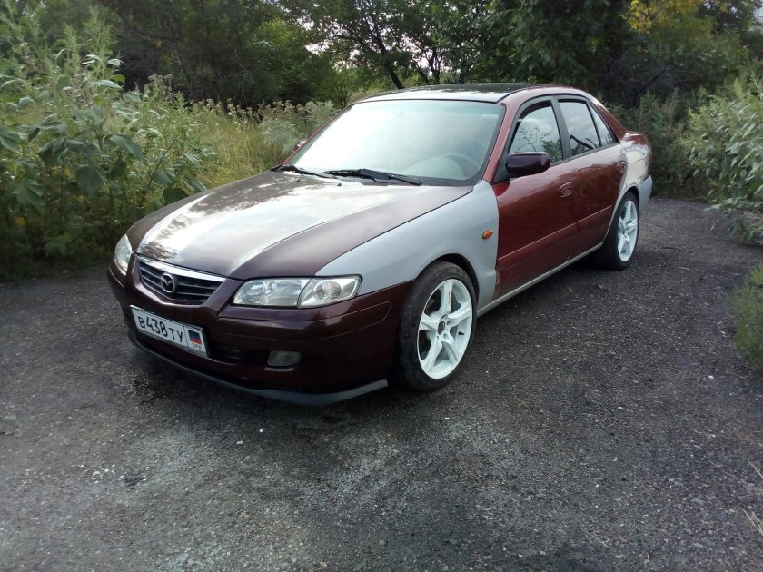 Губа на бампер на мазду 626 gf