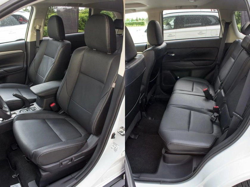 Mitsubishi Outlander 2011 салон сзади