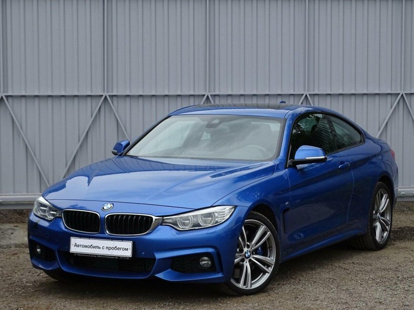 BMW 420i синяя