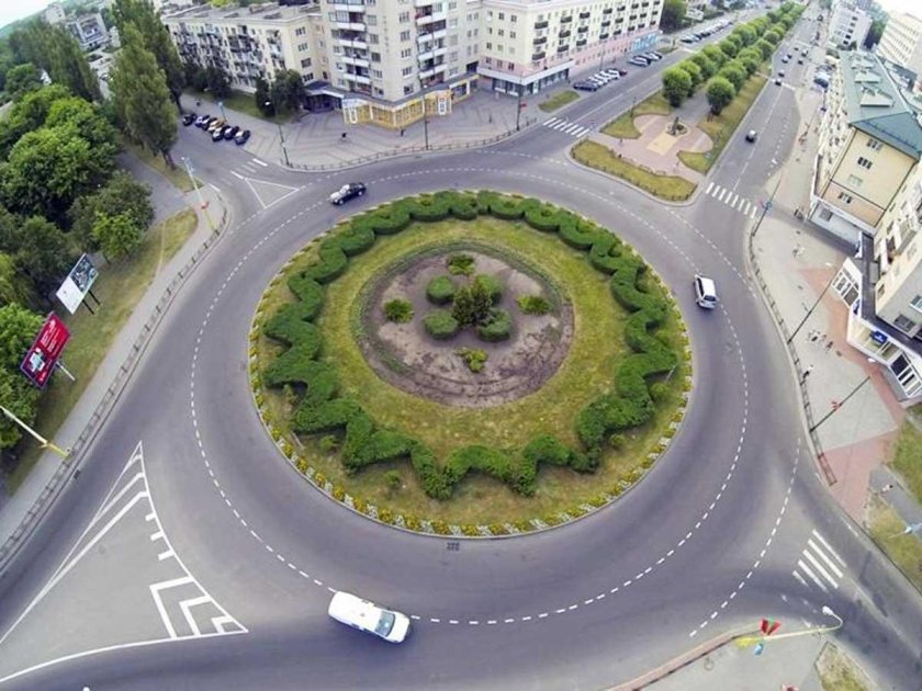 Озеленение дорожных колец