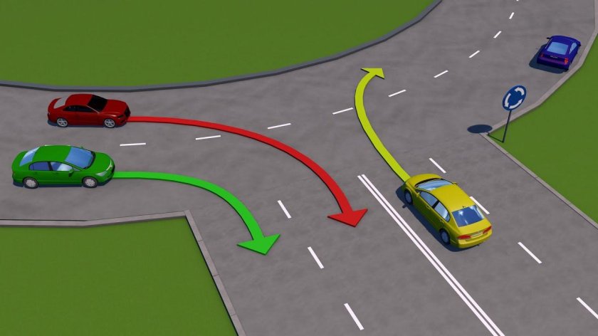 Перекресток с круговым движением