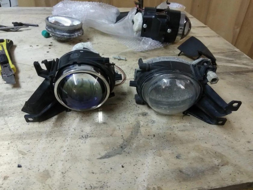 BMW e90 ПТФ линзы