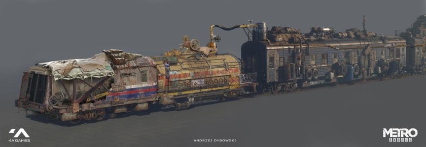 Metro Exodus поезд Аврора