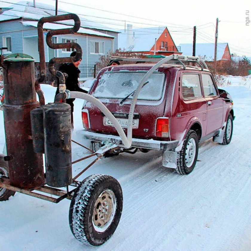 Газогенератор на дровах на УАЗ