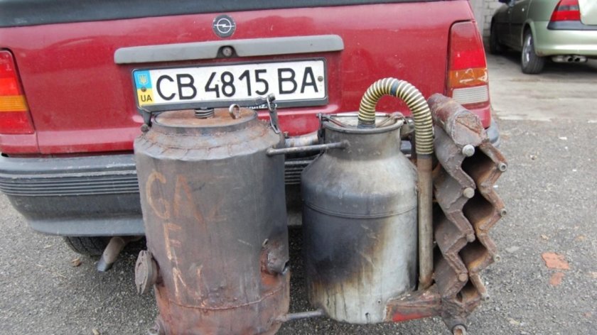 Газген машина на дровах