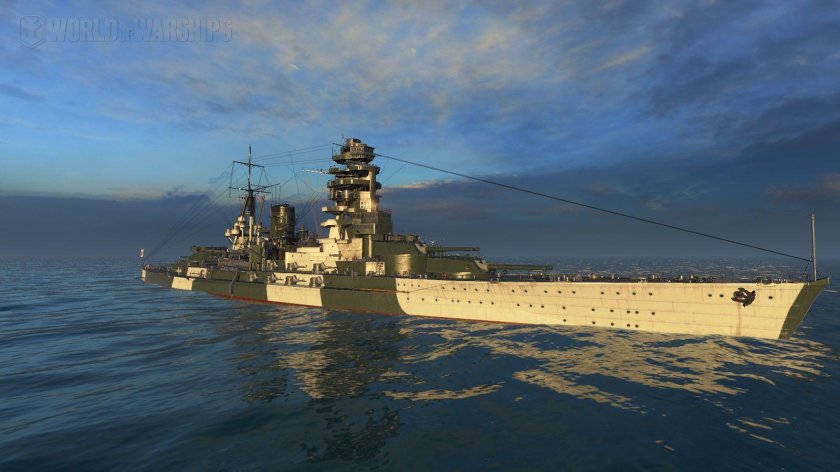 Линкор Нагато на дне