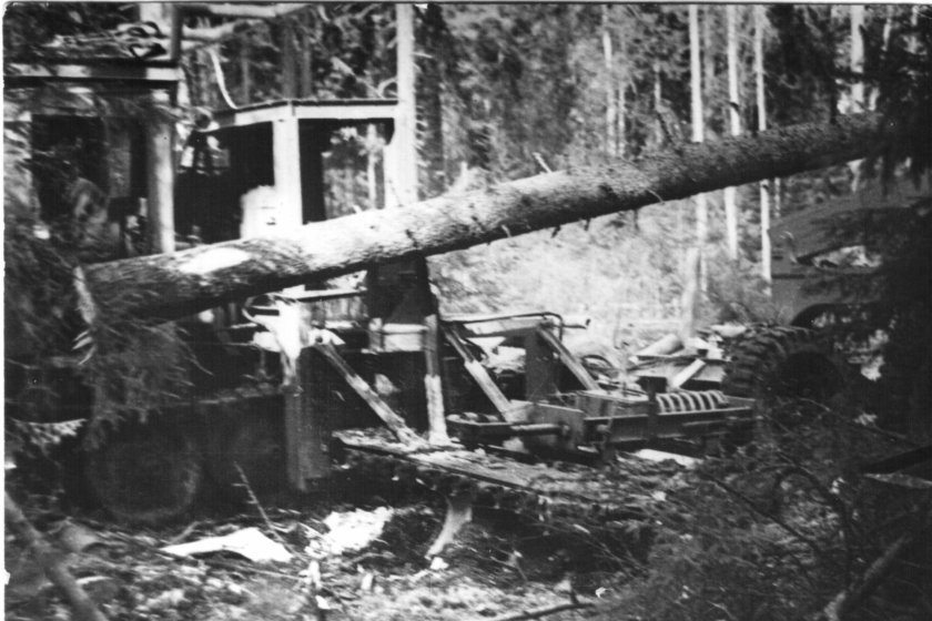 Советская валочная машина