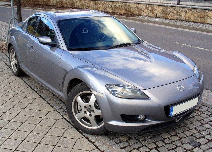 Mazda rx8 серая