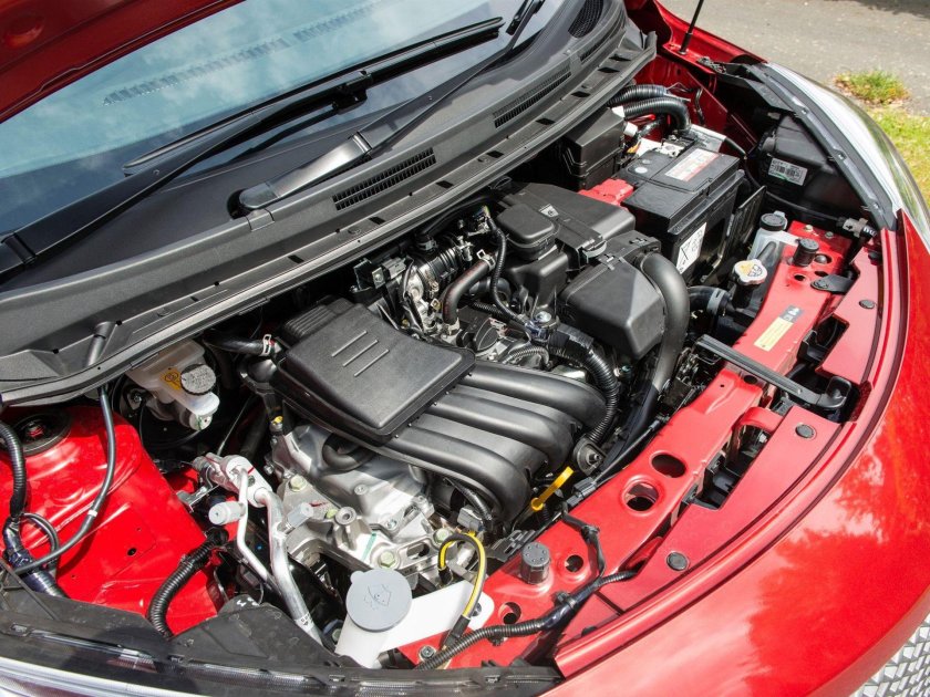 Nissan Note, 2017 под капотом