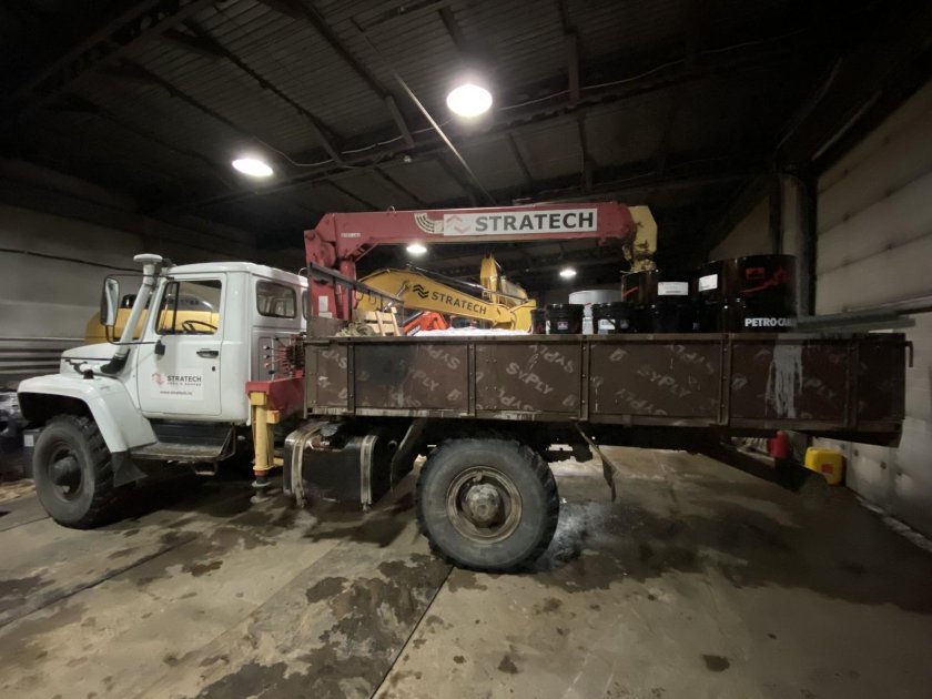 Манипулятор ГАЗ покраска