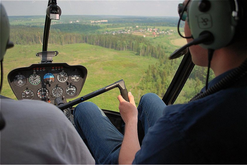 Полет на вертолете Robinson r44