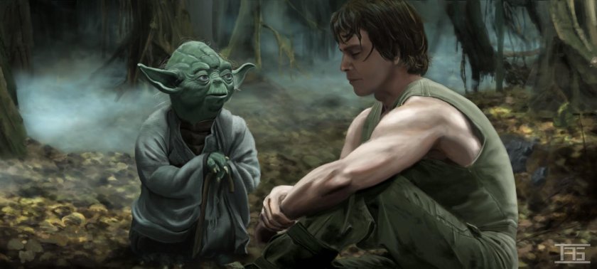 Мастер йода и люк Скайуокер
