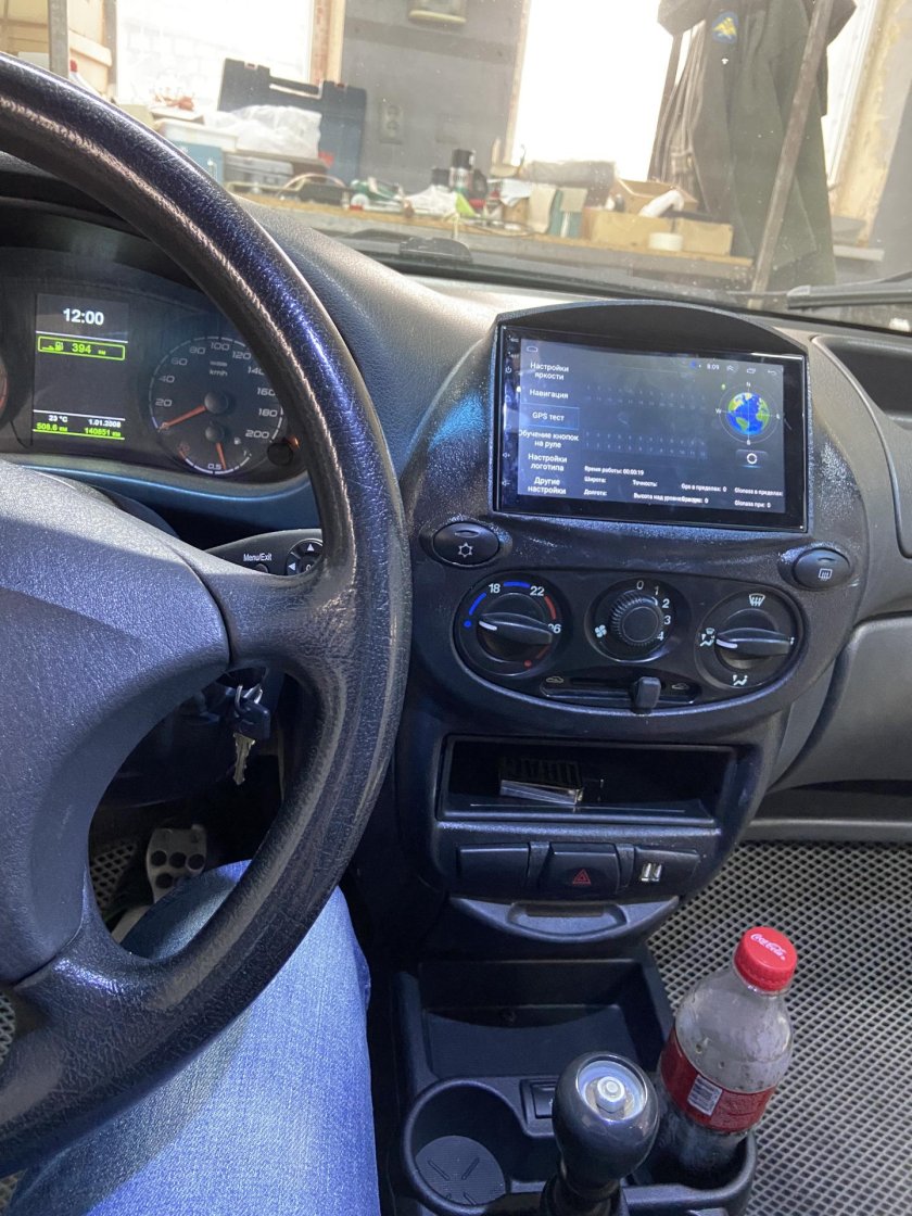 Варианты установки монитора на ладу калину 1119