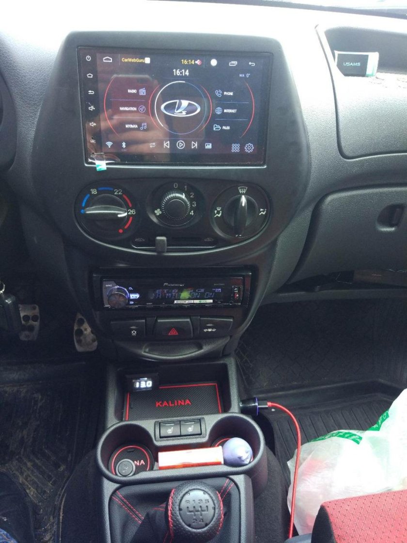 Лада Калина магнитола 2 din