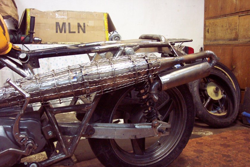 Кастомный выхлоп на ИЖ Планета 5