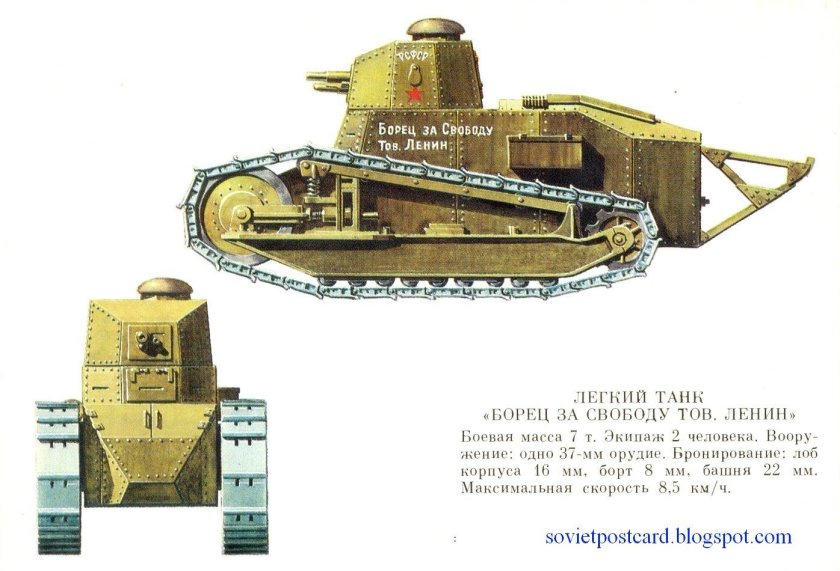 Танк «Рено-русский» «борец за свободу тов. Ленин»