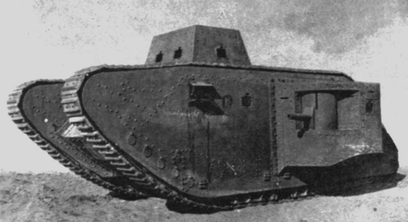 Первый немецкий танк a7v