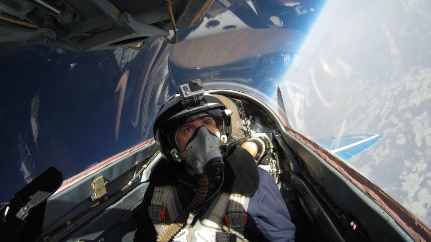 Полет в стратосферу на миг-29