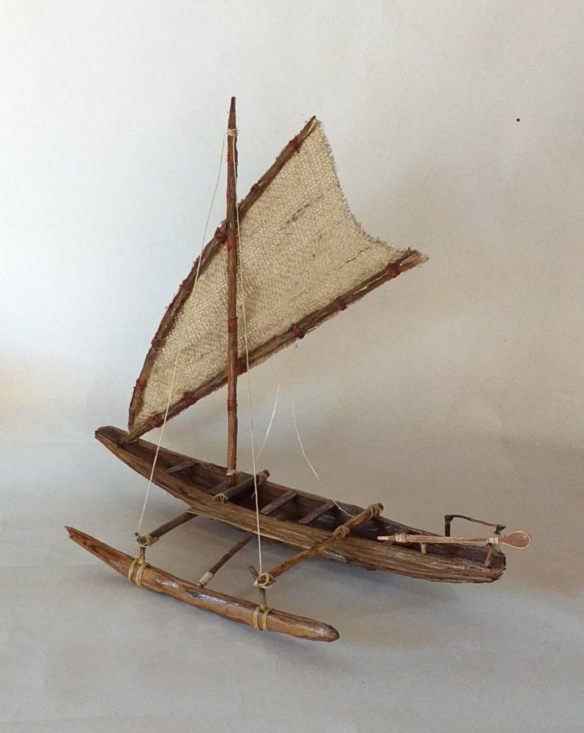 Лодочка из коры