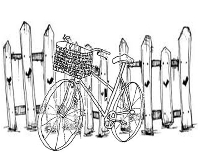 Забор нарисованный