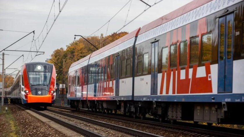 Электричка ЦППК внутри