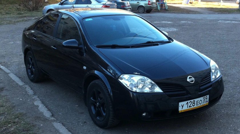 Nissan primera p12 черный