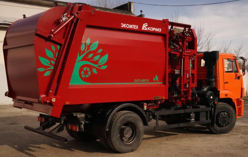 Мусоровоз с боковой загрузкой эко-мб18к55