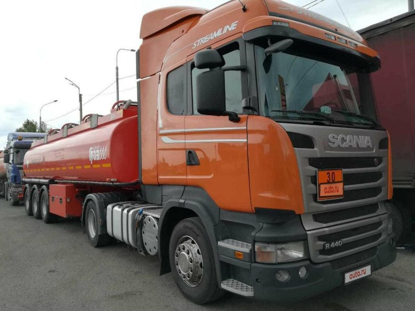 Скания r440 оранжевый