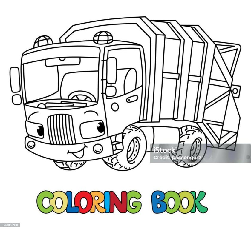 Распечатка мусоровоз