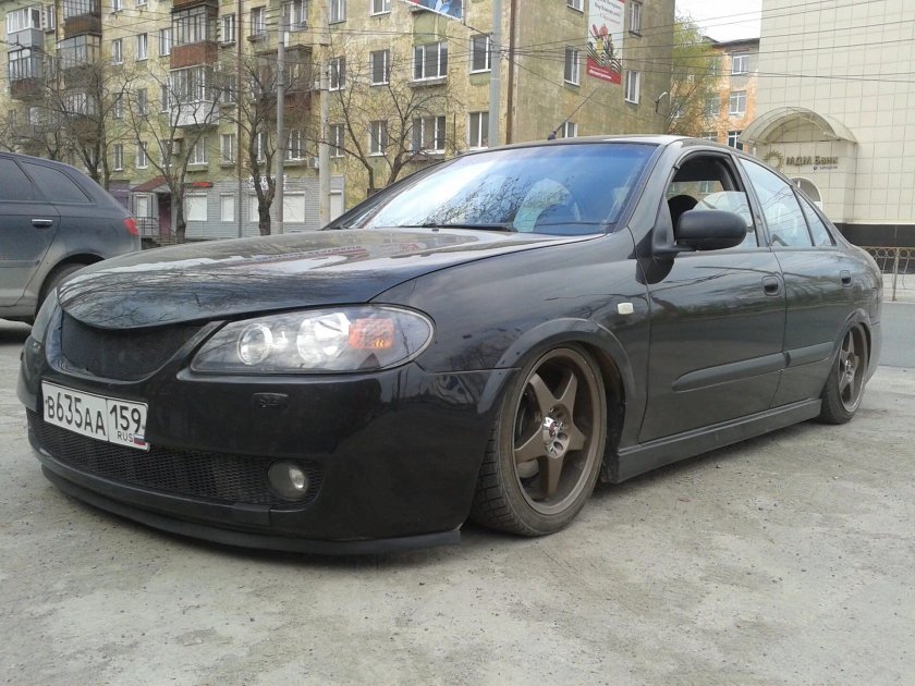 Юбка на бампер Ниссан Альмера н16