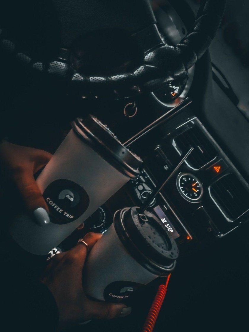 Фото кофе в машине