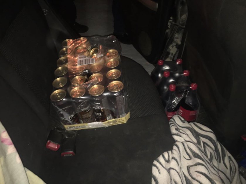 Ящик пива в багажнике