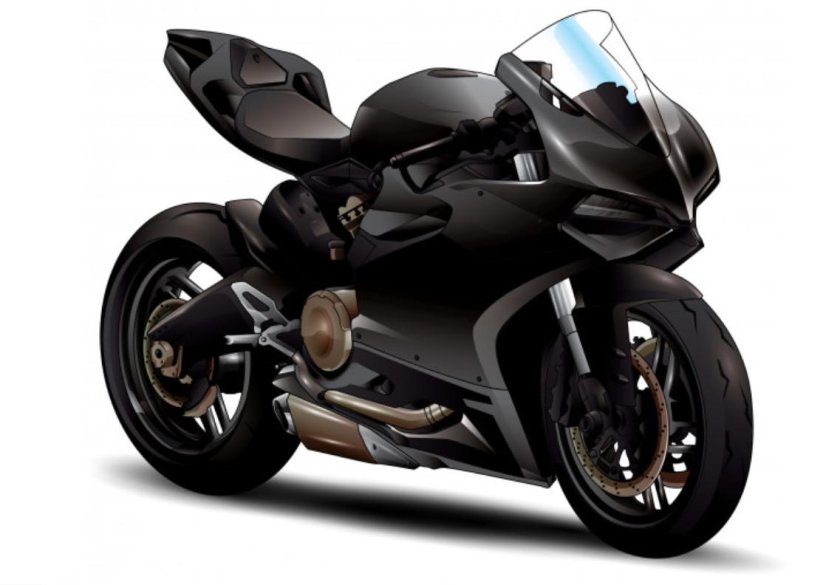 Черный мотоцикл