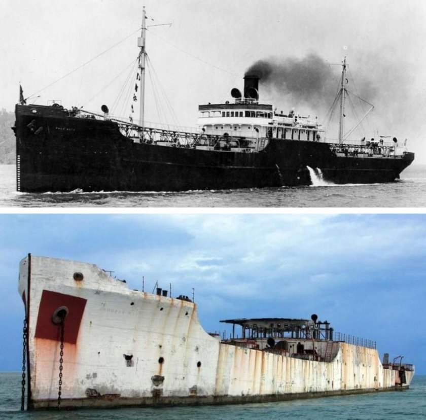 Бетонная баржа