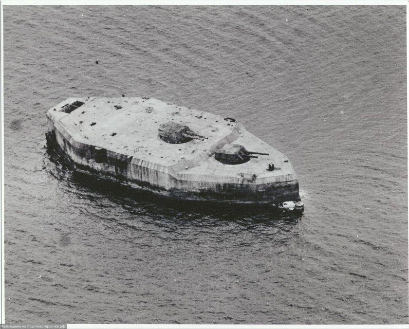 Бетонный остров Форт друм