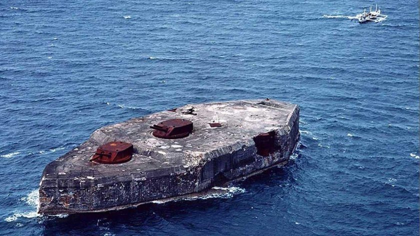 Бетонный остров Форт друм