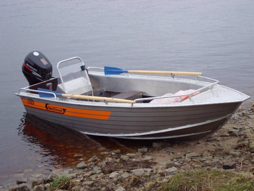 Алюминиевая лодка Wellboat-42 next
