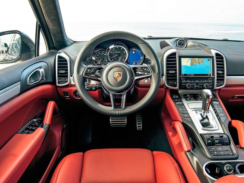 Порше Кайен турбо s 2016 салон