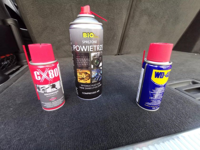WD 40 сжатый воздух