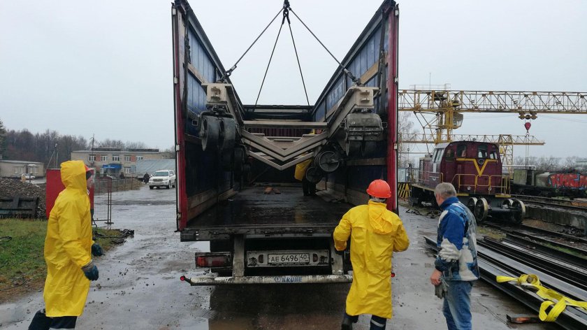 Кран для разгрузки вагонов