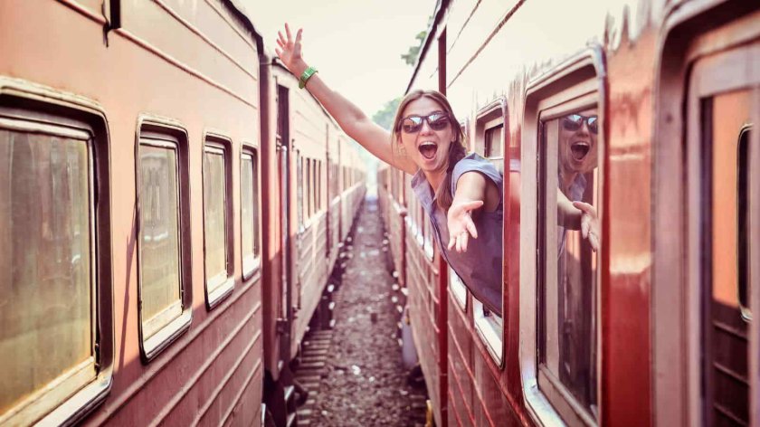 Окно поезда