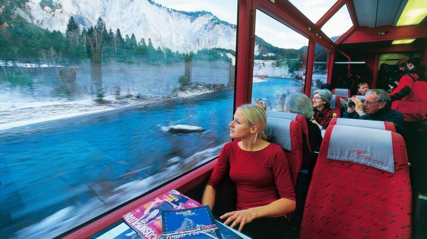 Швейцария поезд ледяной экспресс