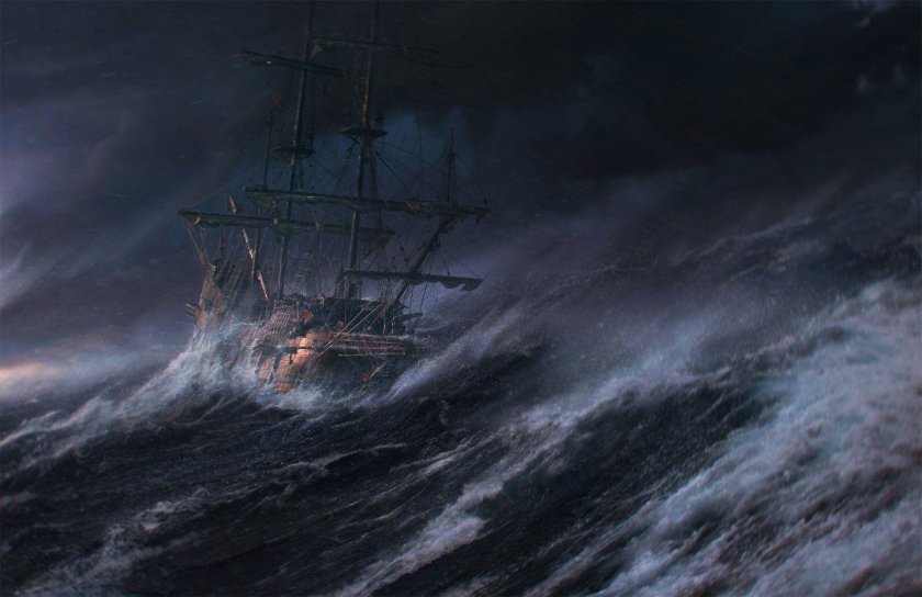 Картина Летучий голландец Айвазовского