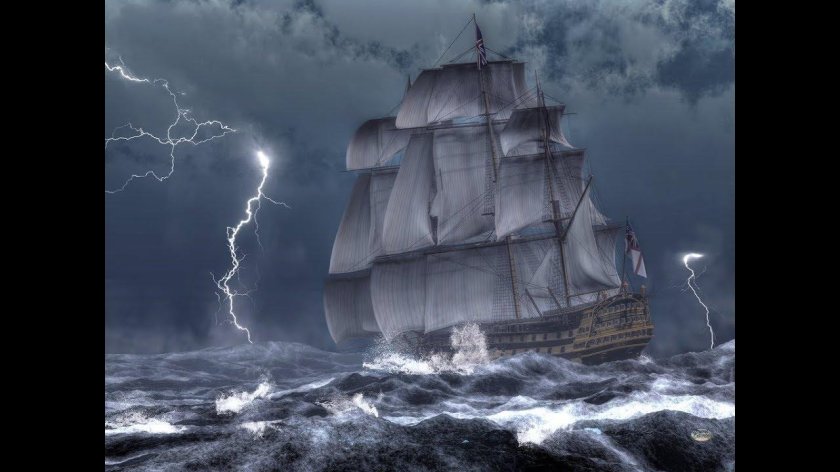 Корабль буря