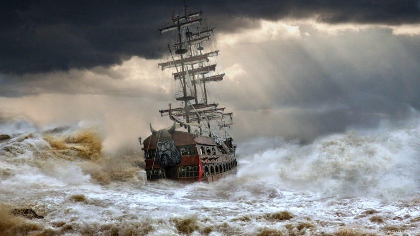 Корабль в Штормовом море