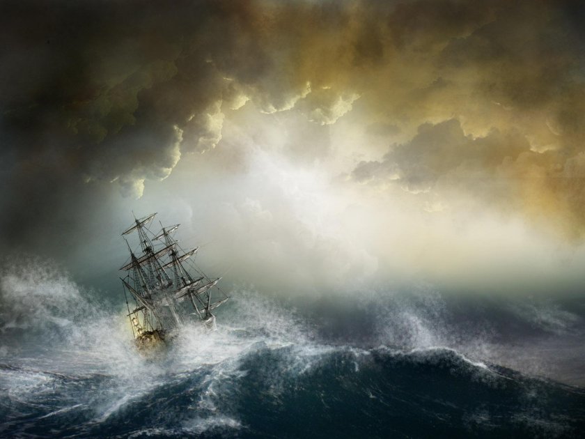 Картина Айвазовского тонущий корабль