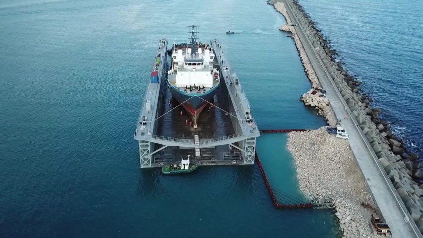 Понтонный плавучий док