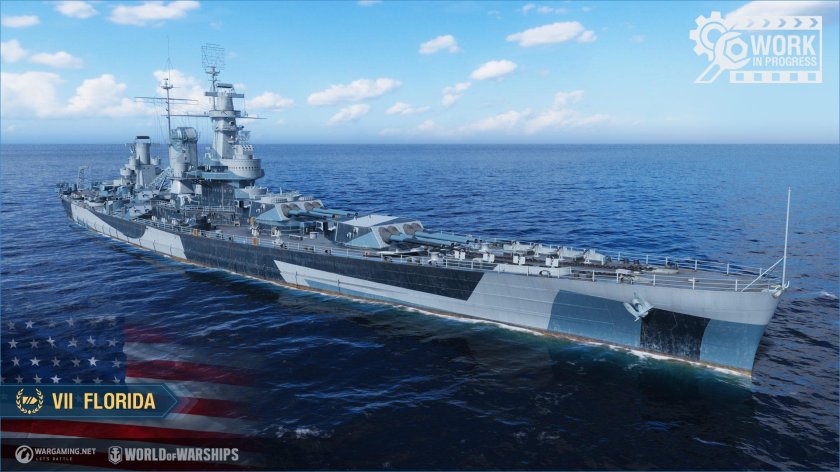 Линкор Флорида в World of Warships